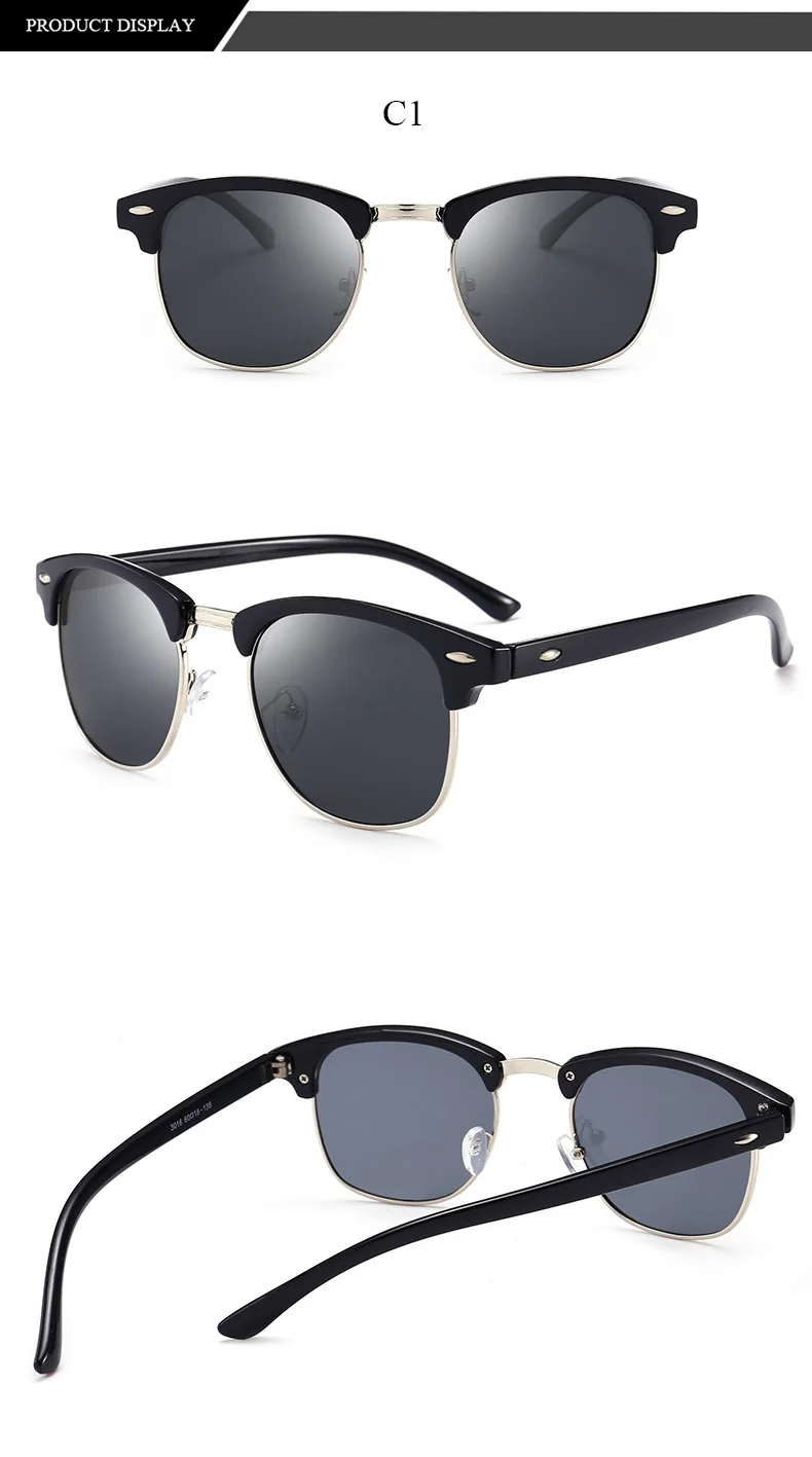 Поляризованные солнцезащитные очки Jsooyan, мужская мода, солнцезащитные очки ночного видения для вождения, классические круглые солнцезащитные очки в стиле ретро, солнцезащитные очки, мужские очки