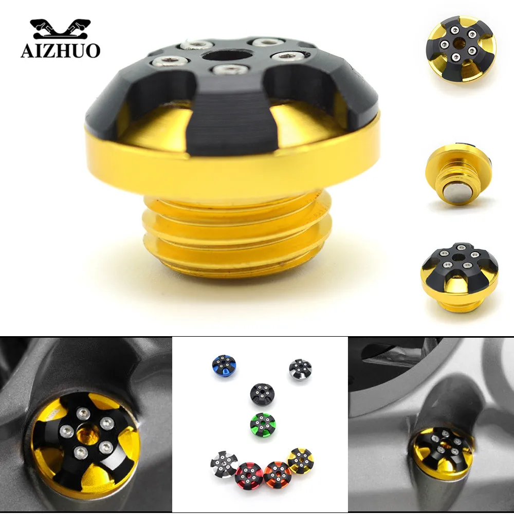 M20*2.5Motorcycle Engine Oil Filler Cup Cap Plate Brake Bracket Oil Cup for YAMAHA MT 09 DUCATI 899 PANIGALE KAWASAKI Z800 Z1000