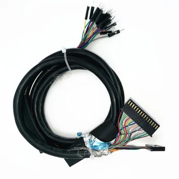 

150cm 25Pin 26AWG Wiring Harness Male DuPont2.54 Head and Female AMP2.54 Head Shielded cable for Electronic Kits