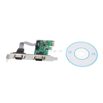 

PCI-E PCI to Dual Serial DB9 RS232 Serial Controller Adapter Card Express 2-Port