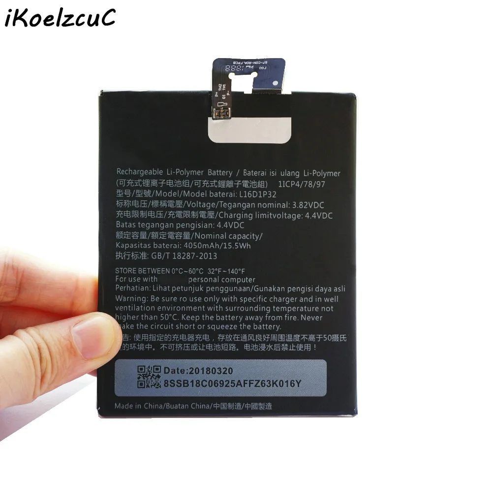 IKoelzcuC L16D1P32 Батарея для Lenovo phab2 Plus PB2 670N 670M 670Y 670 м батарей Розничная посылка 5