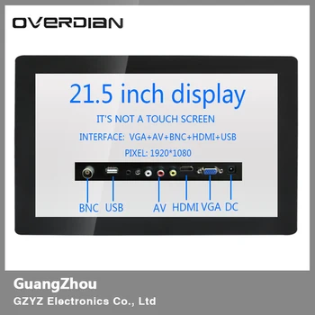 

21"/21.5inch Non-touch Industrial Lcd Monitor/Display VGA/HDMI/BNC/AV/USB Interface Metal Shell Buckle Installation 16:9