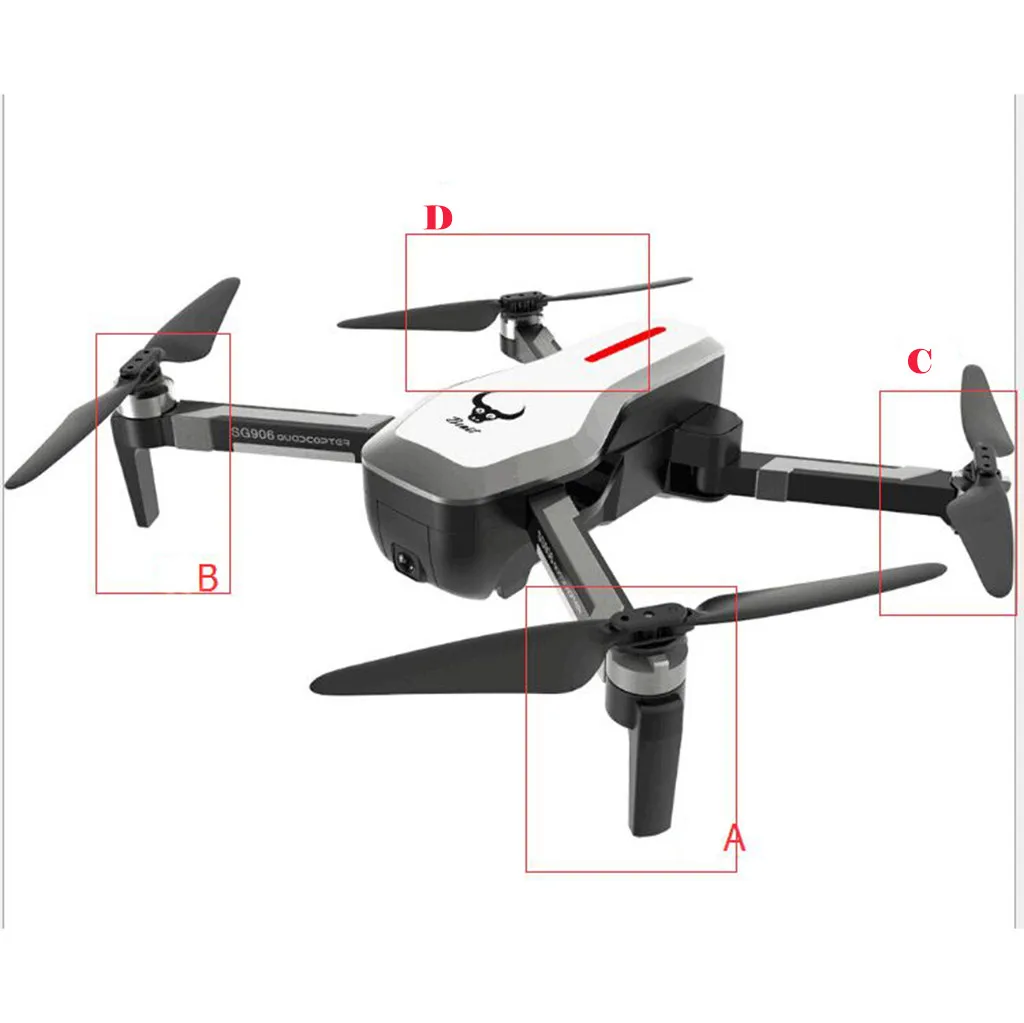 

Model airplane accessories SG906 GPS RC Drone Quadcopter Spare Parts Arm With Motor And Gear Z524