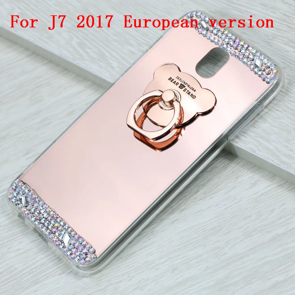 Роскошный позолоченный Блестящий зеркальный чехол для Samsung Galaxy J3 J5 J7 2017 года из