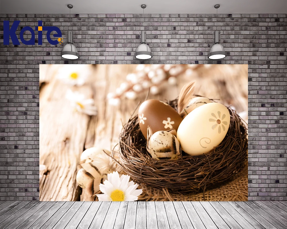 

200Cm*150Cm Easter Photography Backdrops Daisy Feather Nest Backgrounds Easter Sunday Zj