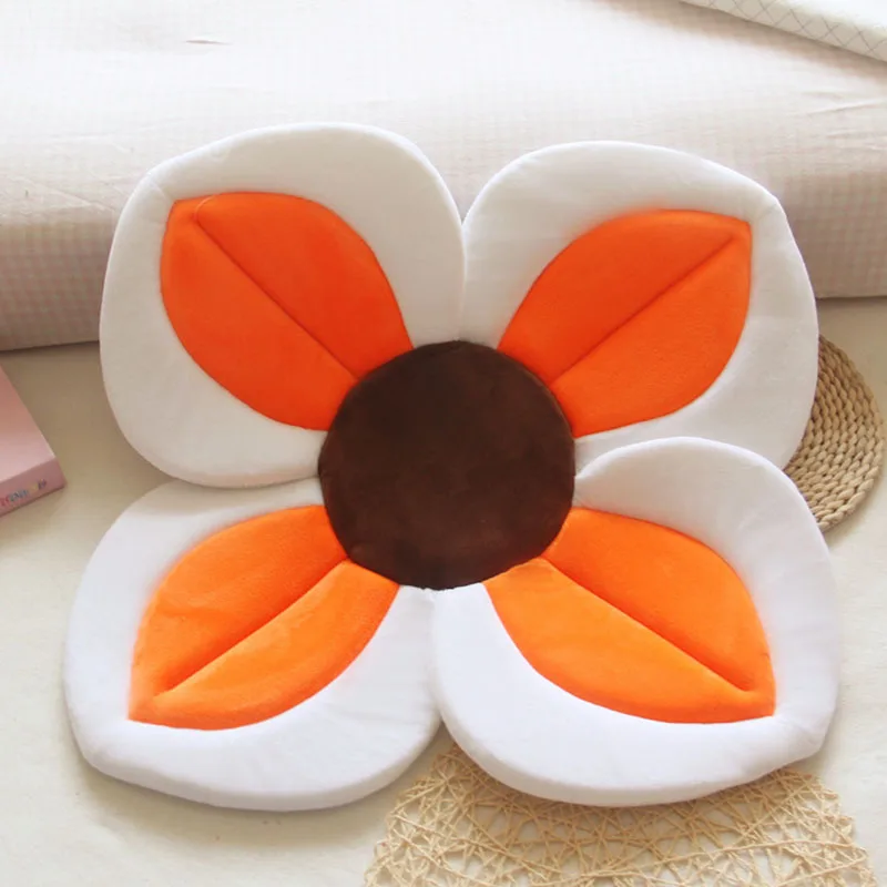 Baby Blooming Flower Bathtub Foldable Appease Bath Tub Infant Newborn Bath Seat Cushion Non-slip Soft Shower Seat Pad Accessory