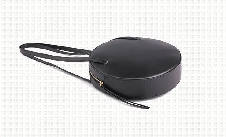 women's round bags leather circle box handbags messenger bag for lady causal shoulder bags portable bag (11)
