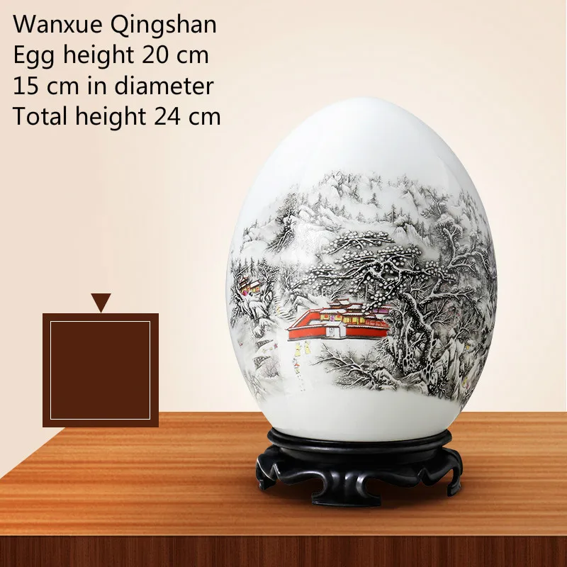 p Jingdezhen Ceramic Lucky Ornaments Furnishing Decoration Crafts Office Coffee Accessories Wedding Desktop Pendulum E - Цвет: p