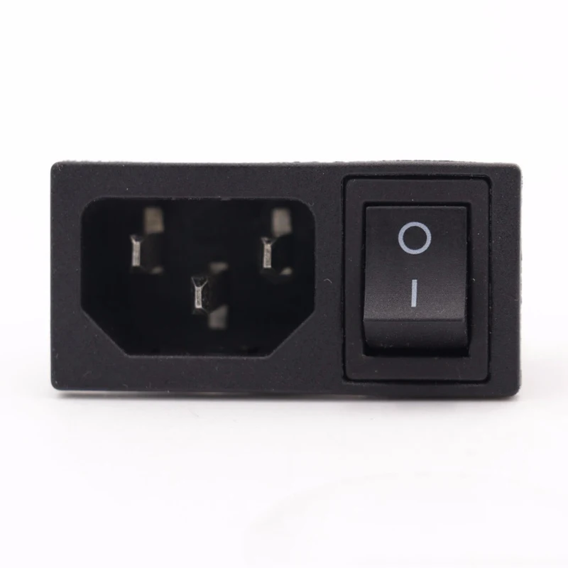 

10Pcs Mains AC Power Cord Inlet Power Receptacle Power socket With ON OFF Rocker Switch 250V 10A IEC 320 C14 CCC CE