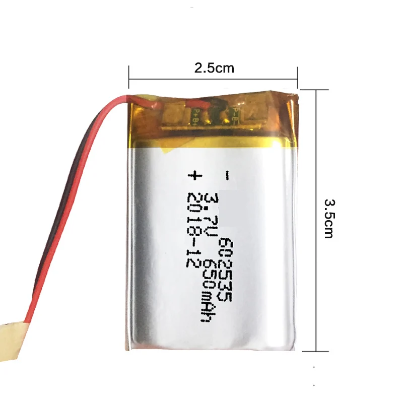 Модель 602535 582535 SP5 3,7 V 650mAh аккумуляторная батарея для MIO тахограф papago hp F300 F200 F210 QStar A5 DVR parkcity 710