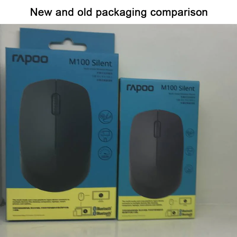 Беспроводная оптическая Бесшумная мышь Rapoo M100 1300DPI|Мыши| |