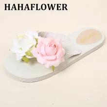 Новинка; стильные женские разноцветные Вьетнамки ручной работы с цветами; нескользящие пляжные шлепанцы для отдыха; женские повседневные шлепанцы на плоской подошве; Лидер продаж;