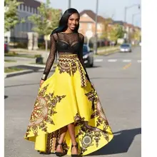 1 шт./партия,, европейский стиль, женская длинная юбка с принтом, Женская Повседневная Асимметричная юбка с цветочным принтом