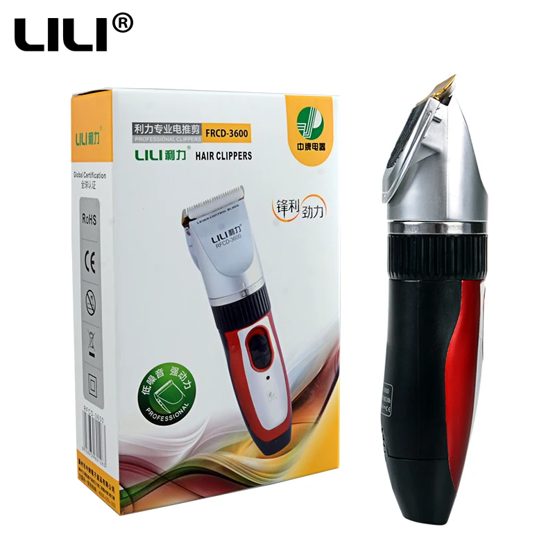 LILI Rechargeable Electric Haircut Machine For Man Professional Beard Hair Clipper Cordless Electric Hair Trimmer RFCD-3600