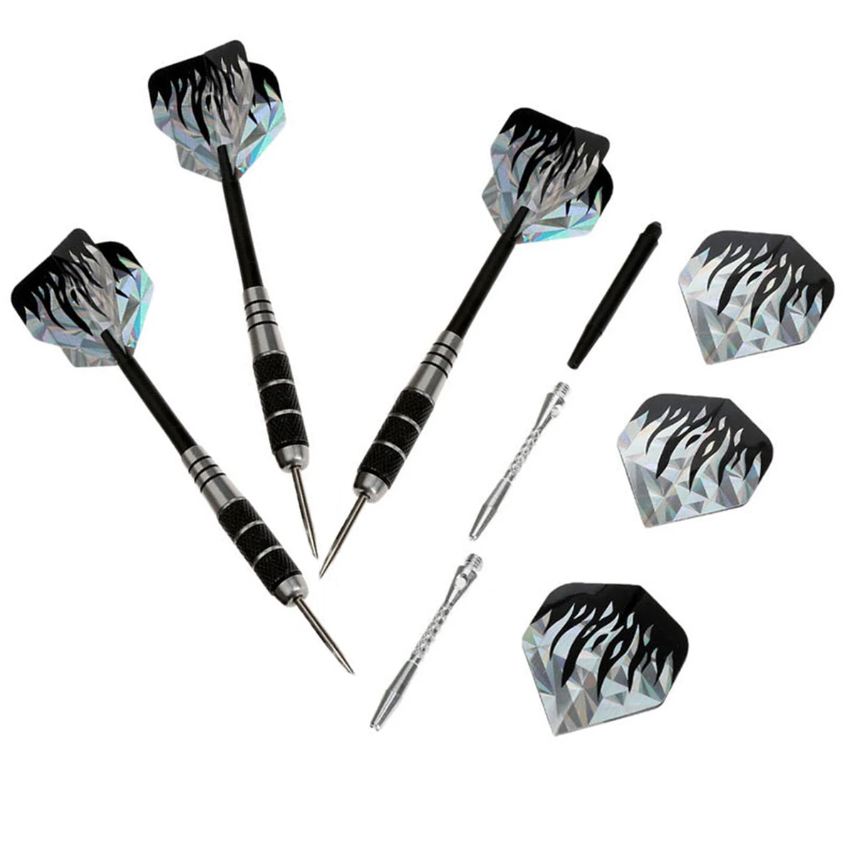 3pcs/set Professional Copper Darts Set Stainless Steel Needle Tip Darts Set Indoor Outdoor Sports