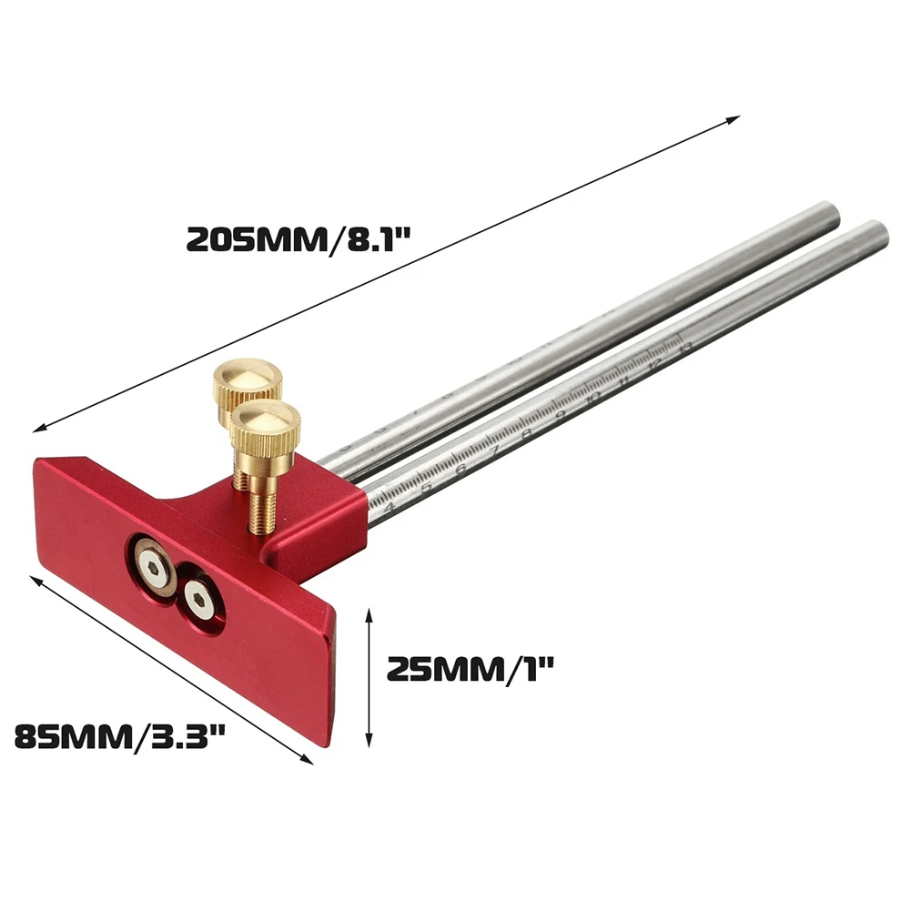 

Digital Caliper Measuring Tool Woodworking Measurement Mark Tool Double Head Wood Marking Scriber _WK