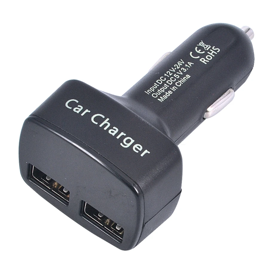 Quick Charge dual USB Charger For Mobile Phone led display Car Qualcomm 3.1A Fast Charging Adapter Mini Usb | Автомобили и