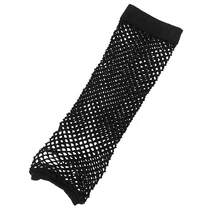 Женские черные эластичные сетчатые перчатки без пальцев для бега, занятий спортом на открытом воздухе, защита от солнца и УФ-излучения