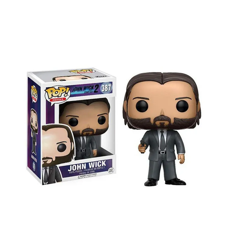 

FUNKO POP Keanu Reeves Man The Killer John Wick #387 Vinyl Action Figures Collection Model Toys for Children Christmas gift