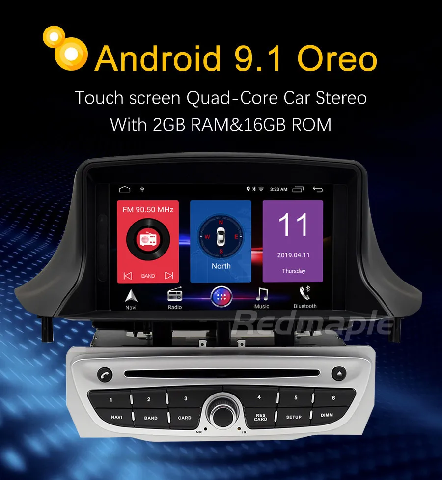 Top Android 9.1/9.0 Car Radio Player GPS Navigation Multimedia Stereo For Renault Megane 3 Fluence 2009-2015 Auto DVD Video Audio 6