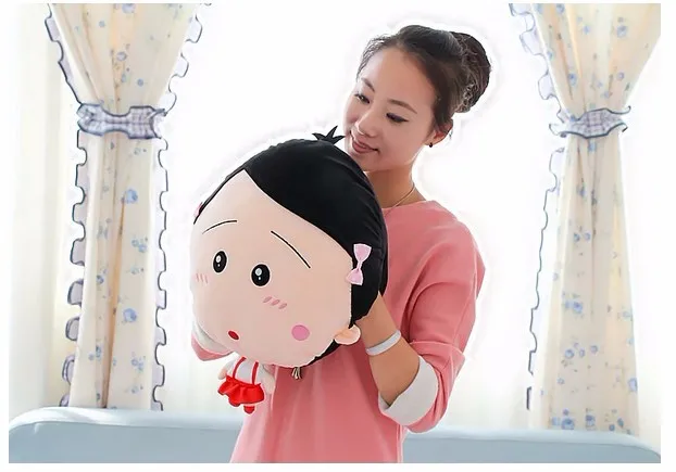 Подарок для ребенка 1 шт. 45 см мультфильм Сакура Момоко Chibi Maruko Chan плюшевые куклы подушка руки теплые Новинка Творческий девушка мягкую