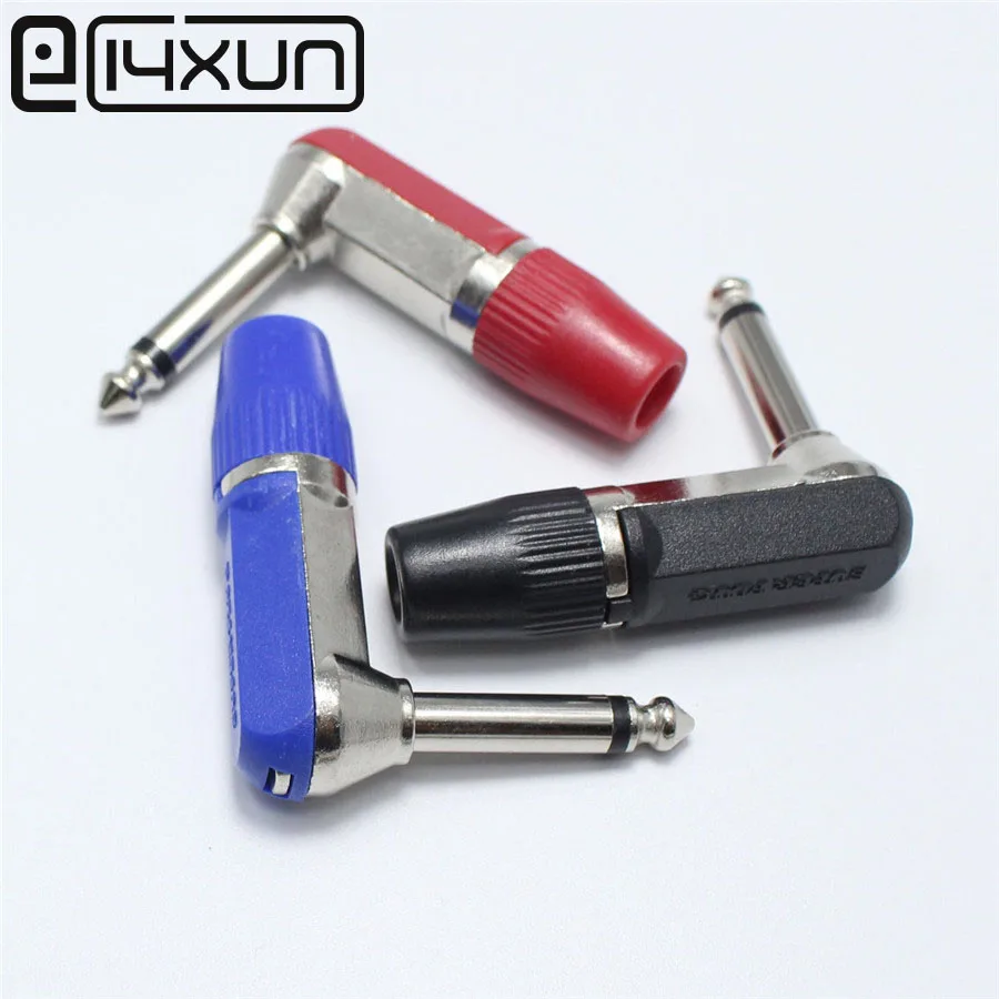 

1pcs/lot 6.35mm 6.5mm Stereo Audio Connector Male Plug 6.35mm Amplifier Microphone Plug 6.35mm TRS Plug Welding