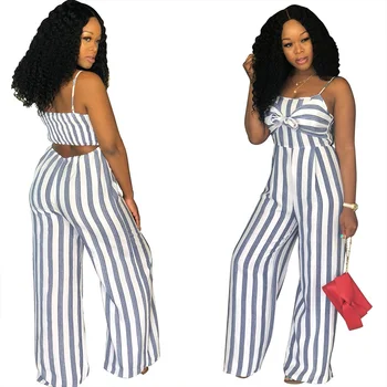 

Women Jumpsuits Lady Strap Striped Sleeveless Summer Romper Jumpsuit Bodysuit Party Outfit Casual Women Clothes Fashion