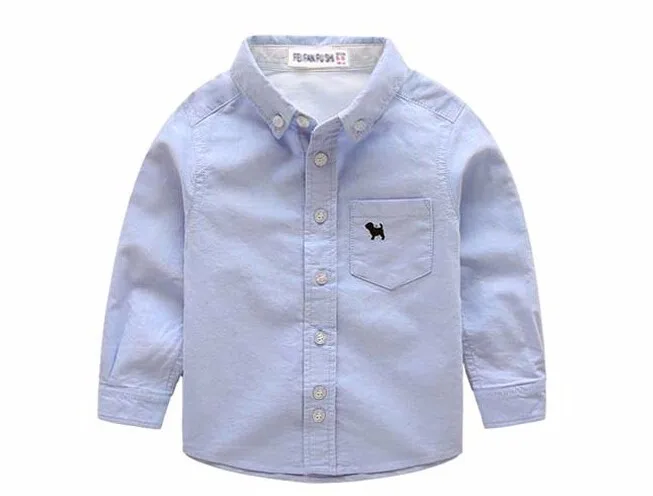 Детские рубашки для мальчиков детская брендовая блузка для мальчиков весенне-осенняя рубашка с длинными рукавами для мальчиков и девочек, топы, одежда