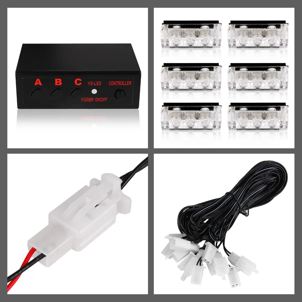 Strobe Light for Auto Front Grille Boat