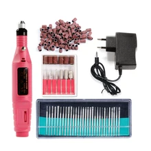 Электрический прибор для маникюра, шлифовальный инструмент для ногтей, набор шлифовальных лент, педикюр для ногтей, полировка машинные фрезы, набор