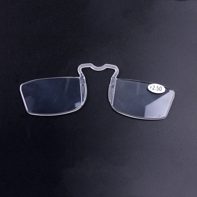 Zilead, ультралегкие прозрачные очки для чтения с зажимом для носа, для женщин и мужчин, портативные, SOS Pince Nez, оптические очки для дальнозоркости, очки