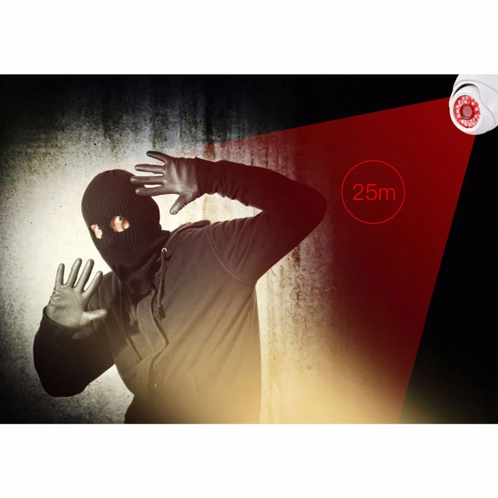 AZISHN 2MP 25FPS in Tempo Reale di Sicurezza Audio IP Camera 1080P ONVIF CCTV Della Cupola Interna