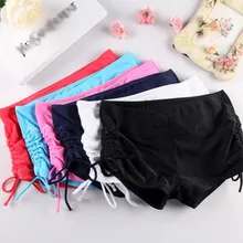 Женские плавки бразильские сексуальные кружевные бандажные Бикини Леди пуш-ап пляжный купальник клешеные штаны с высокой талией сплошной цвет