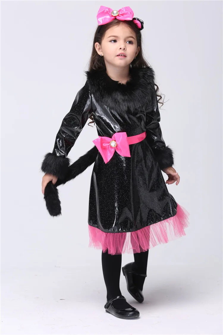 Kids Cat girl Costume Party Cosplay Performance Clothes Halloween Christmas Costumeschristmas