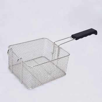 

Stainless Steel Deep Fat Fryer Basket Oil Fried Chips Fish Nuggets Fry Food Kitchen Cook Pan LXY9 JY14