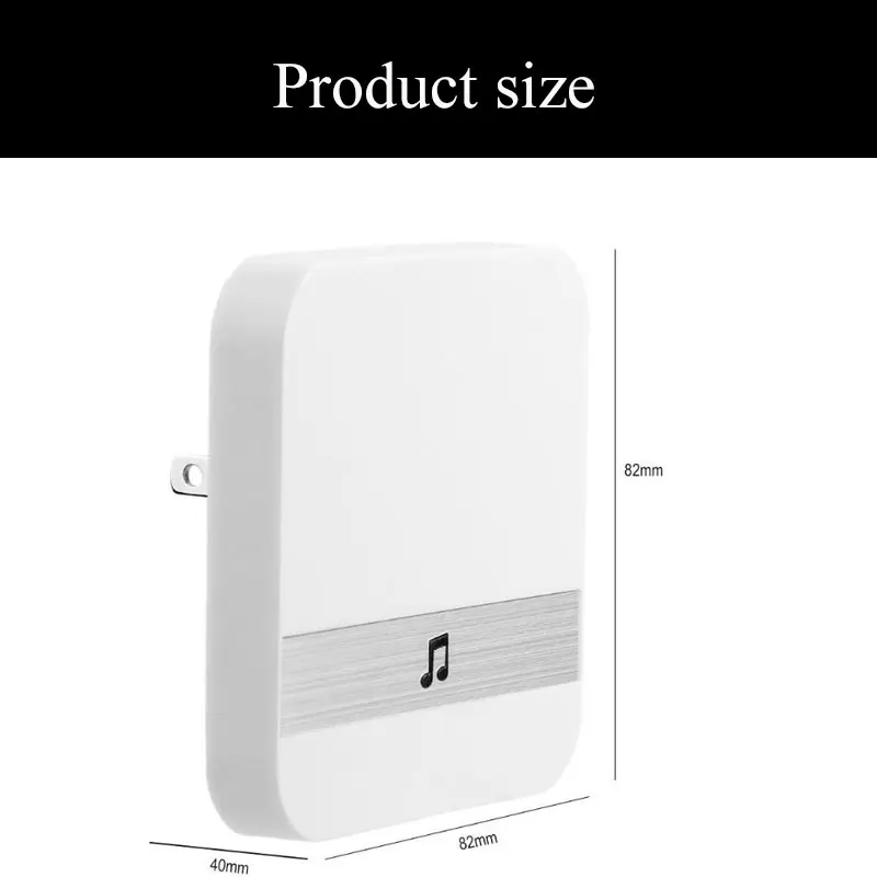 B10 Беспроводной дверной звонок приемник Wi-Fi кольцо колокола AC 90 V-250 V 110dB EU/US plug 433,92 МГц 52 куранты дополнительно высокого качества