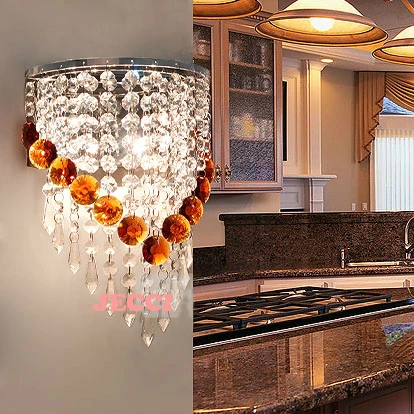 

NEW!!! HOT !! 100% AAA Crystal Wall lamp / Free With A 3W E14  LED Wall light ,Modern Wall Lamps