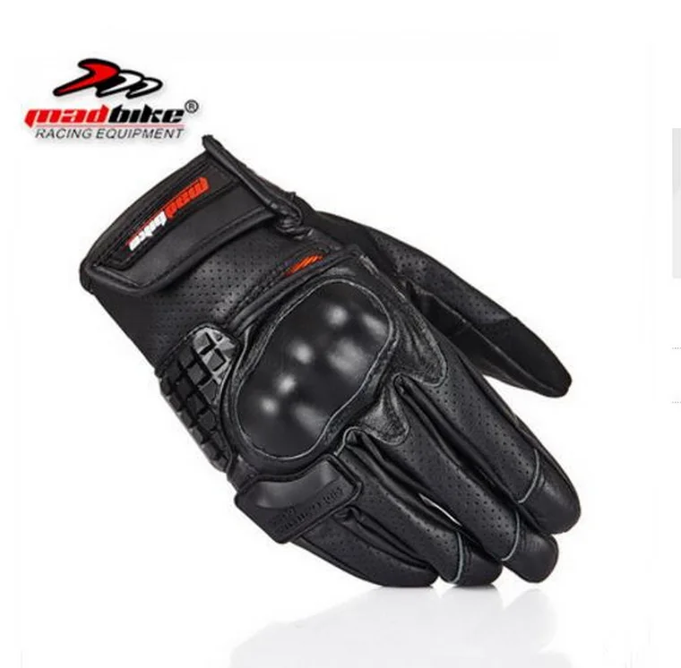 

Men MAD-BIKE motorcycle leather gloves Windproof Electric bicycle off-road motorcycle gloves Racing Knight Ride Glove MAD-21