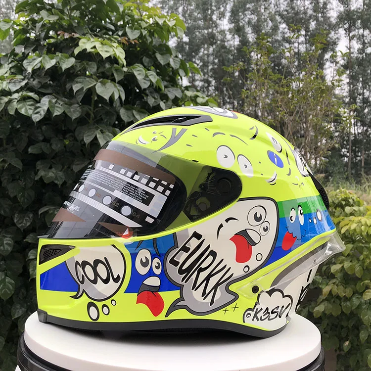 

dql Motorcycle helmet man riding car four seasons cool motorcycle with tail motor car winter helmet