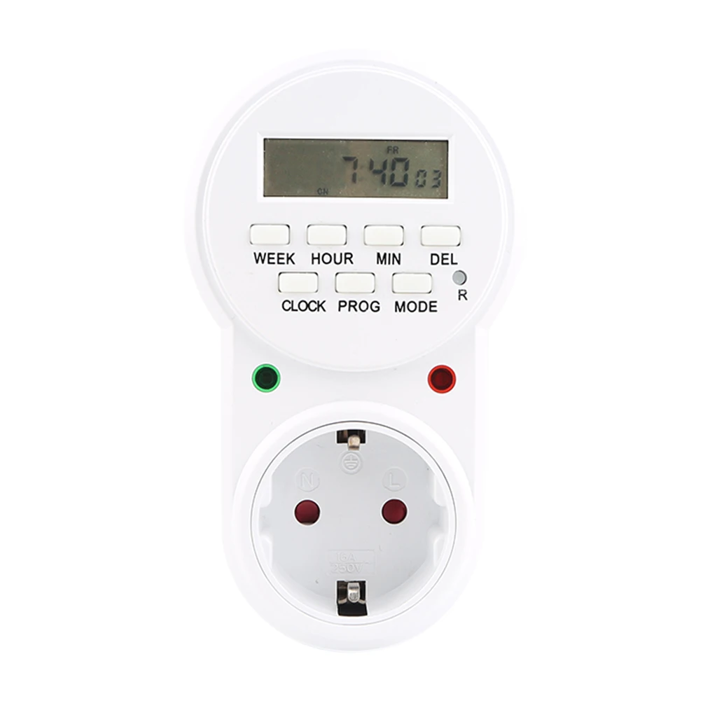 24Hour Scheduled Outlet Timer Home Appliance Interval Clock Wall Plate EU Plug Office Hotel Commercial Graded