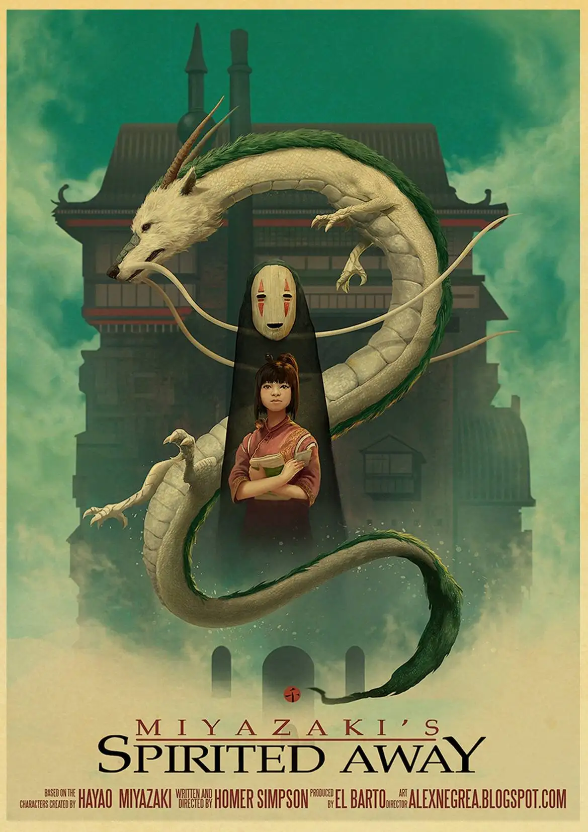 Коллекционные постеры Miyazaki Hayao аниме наклейки на стену украшение для дома принты