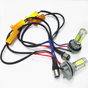 

2PCS S25 BAY15D 1157 7.5W + decoder High Power Canbus No Error brake light Reversing lights Turn lights Head Lamp DRL White 12V
