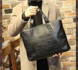 Мужская сумка в Корейском стиле, мужская сумка, повседневная сумка через плечо, сумка для ноутбука, PU кожаный деловой портфель