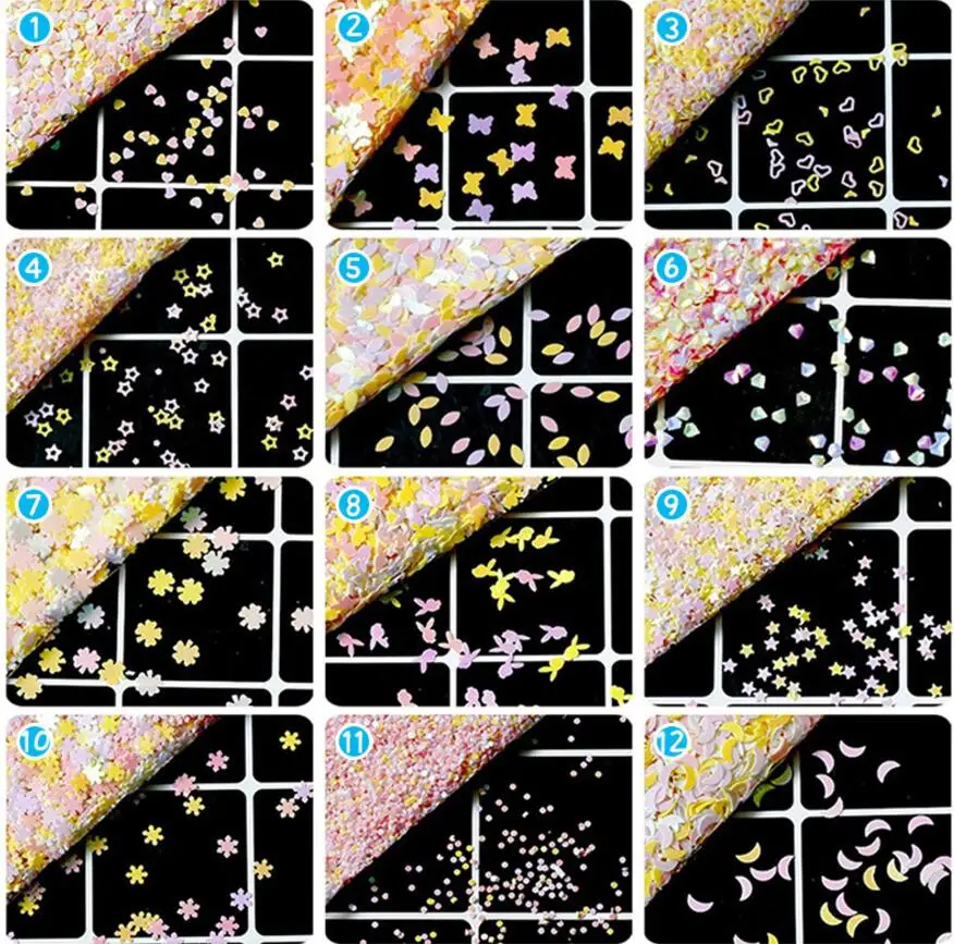 

100g Colour Sequins Paper confetti Beads For UV Epoxy Filler Resin Pendant Necklace Jewelry Making Craft Nail art Accessories
