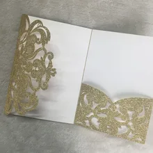 Хороший высокого качества Королевский лазерная резка свадебные приглашения для печати карт блеск бумаги Кружева приглашения