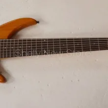 Shelly магазин завод на заказ 7 струн пепел тело 24 Лады черный джаз тремоло Электрическая бас гитара музыкальный инструмент магазин