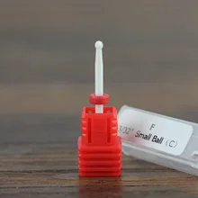 Лидер продаж Электрический Керамика кутикула чистый заусенцев насадка Barrel Ball Круглый бор для дизайна ногтей Маникюр Педикюр фреза