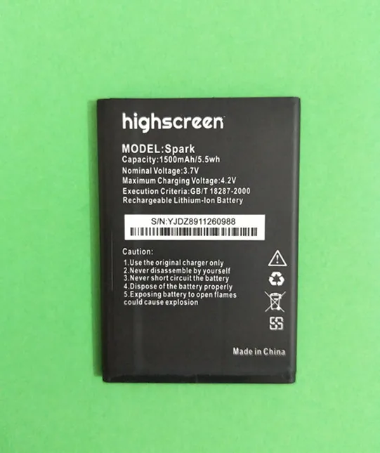 

AZK NEW 1500mah spark battery For Highscreen Spark mobile phone battery