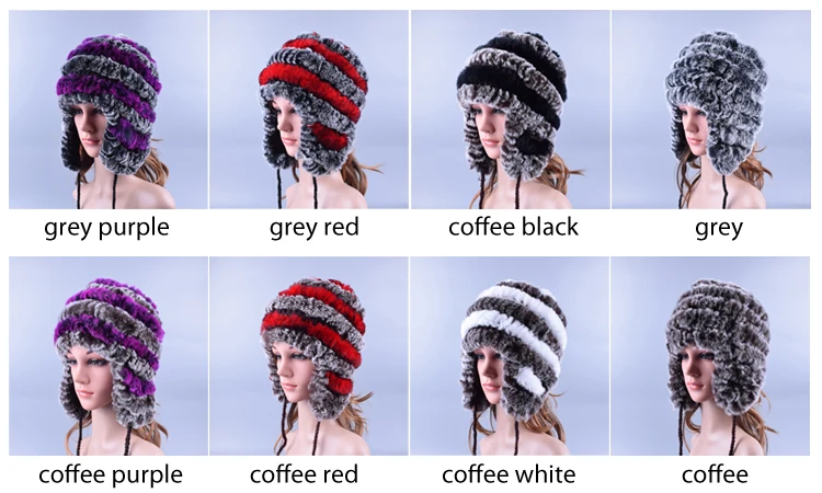Raglaido, зимние меховые шапки для женщин, вязаная шапка из меха кролика рекс с шариковыми ушками, повседневные женские шапки, шапочки, LQ11194