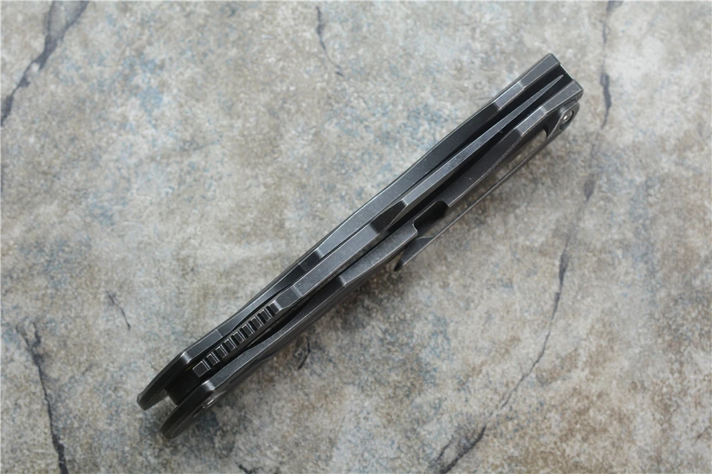 CH3519 складной нож шарикоподшипник S35VN лезвие TC4 Титан+ углеродная ручка Волокно Открытый кемпинг многоцелевой Охота EDC инструмент